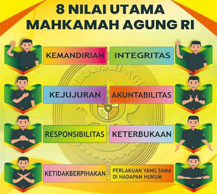 8 Nilai Utama Mahkamah Agung Republik Indonesia